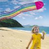 Young gild on the beach flying her Australian made Jellyfish kite