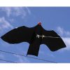 black crow shaped bird scarer kite