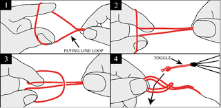 how to tie a larks head kite knot