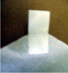 sticky tab stuck to a kite sail