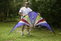 Bob Dawson holding an early Leading Edge Kites Targa stunt kite