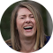 face of laughing lady