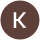 letter k in black circle