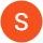 letter s in orange circle