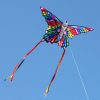 beautiful rainbow colored butterfly shaped single string kite