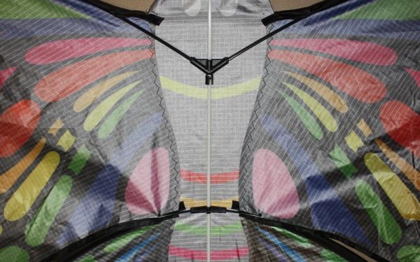 Frame detail of rainbow butterfly kids kite for sale