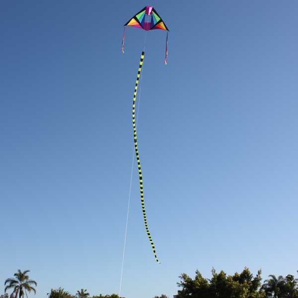 1o m tube tail on single string kite