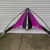 mylar, black and purple stunt kite