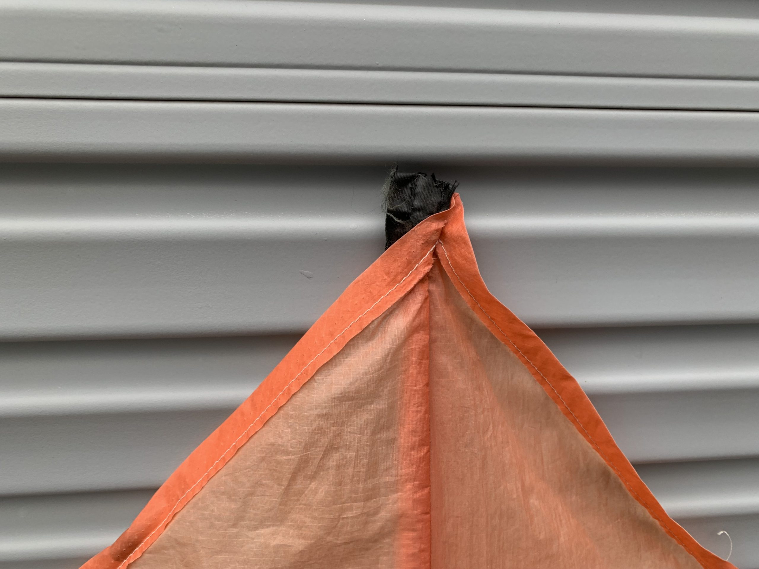 nose reinforcing on a delta kite sail