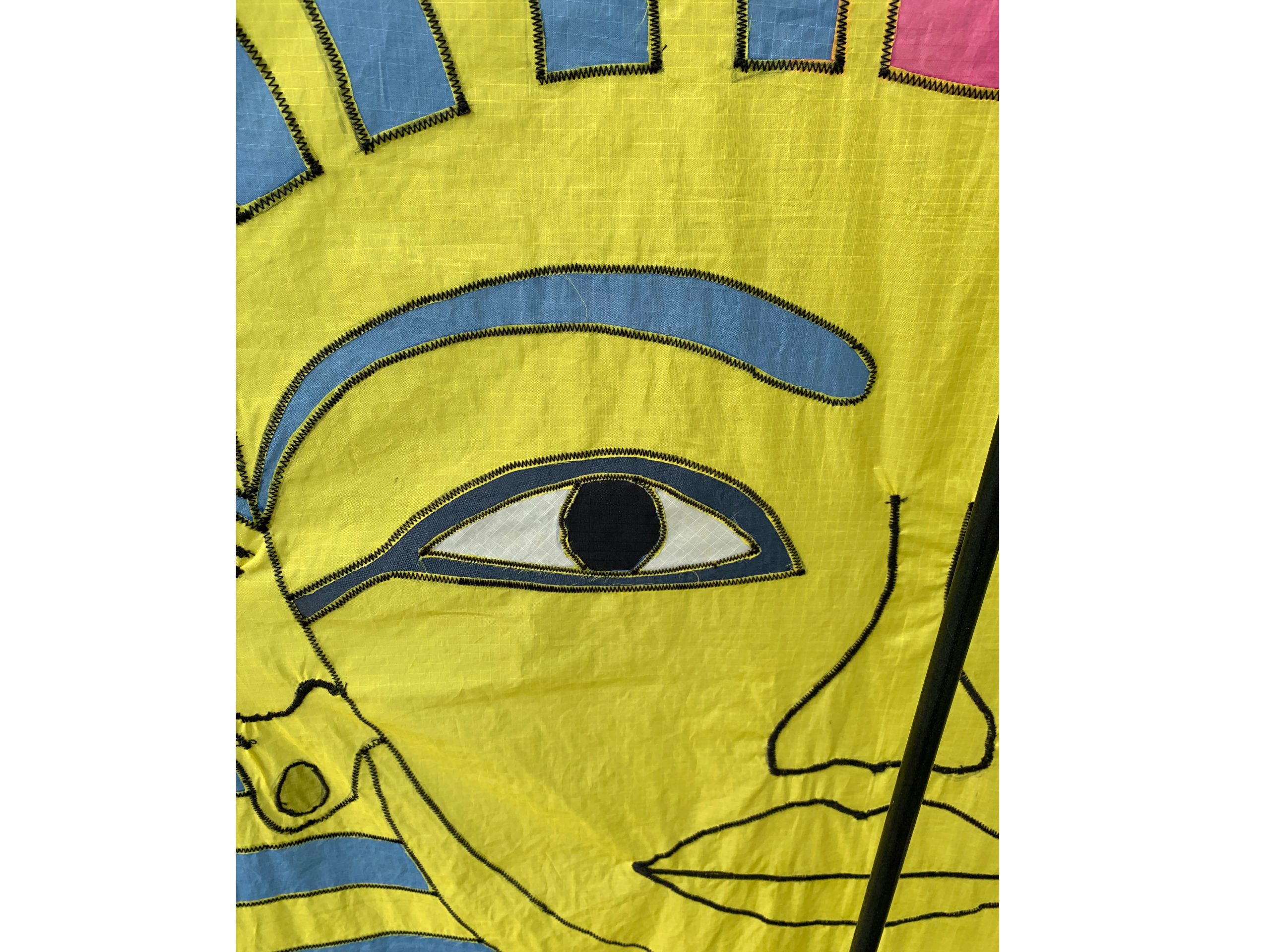 stitching detail on rok kite