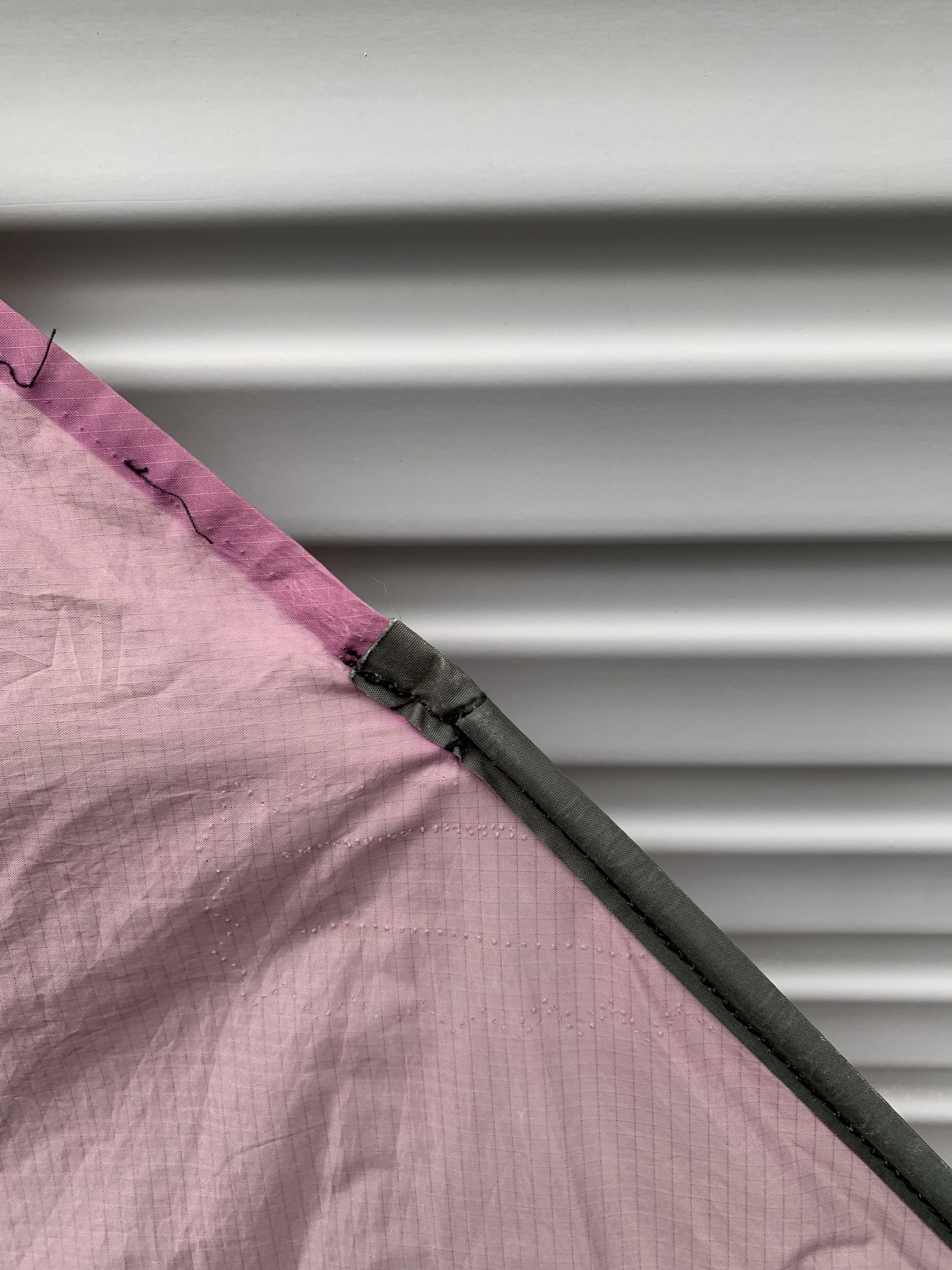 leading edge rod on purple delta kite