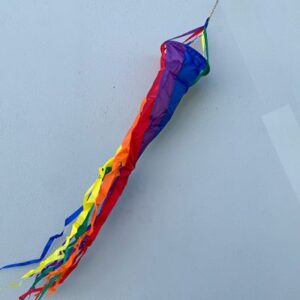 60" rainbow coloured spinsock