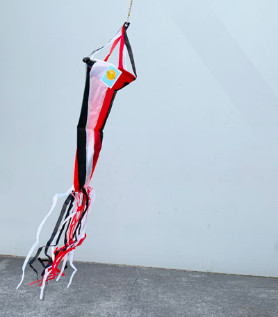 Diamond shaped kite with pink and rainbow unicorn print. Single String Kites for 4 Years and Up Kids