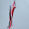 90cm spinsock in red black and white