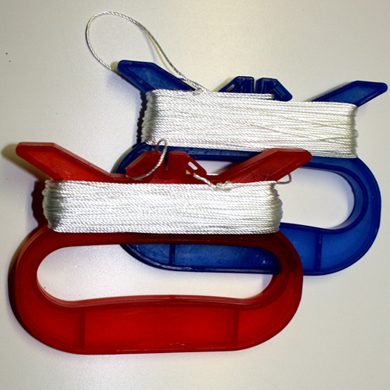 25kg flying line for Sports kites on blue and red plastic handles