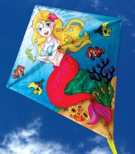 small image of a mermaid diamond kite