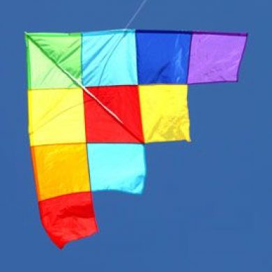 magnificent single string patchwork delta kite