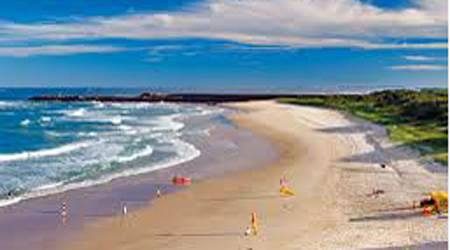 Wide open beaches are a great place to fly stunt kites